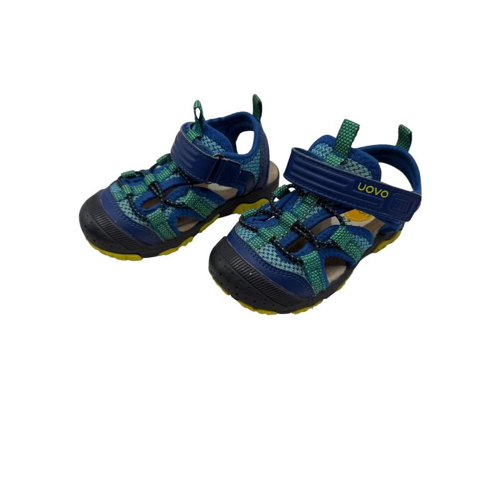 UOVO Sport Sandals Toddler Size 8 Blue Green Closed Toe Athletic Gorpcore - Picture 5 of 10